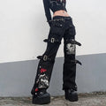 TOKYONOIR E-Girl Gothic Cargo Pants