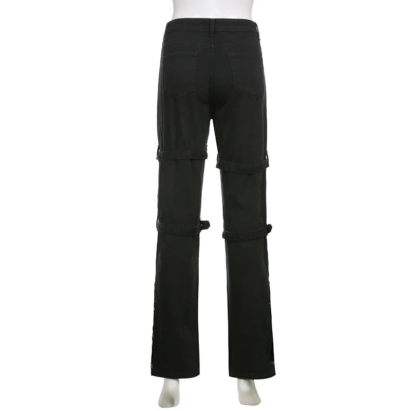 TOKYONOIR E-Girl Gothic Cargo Pants